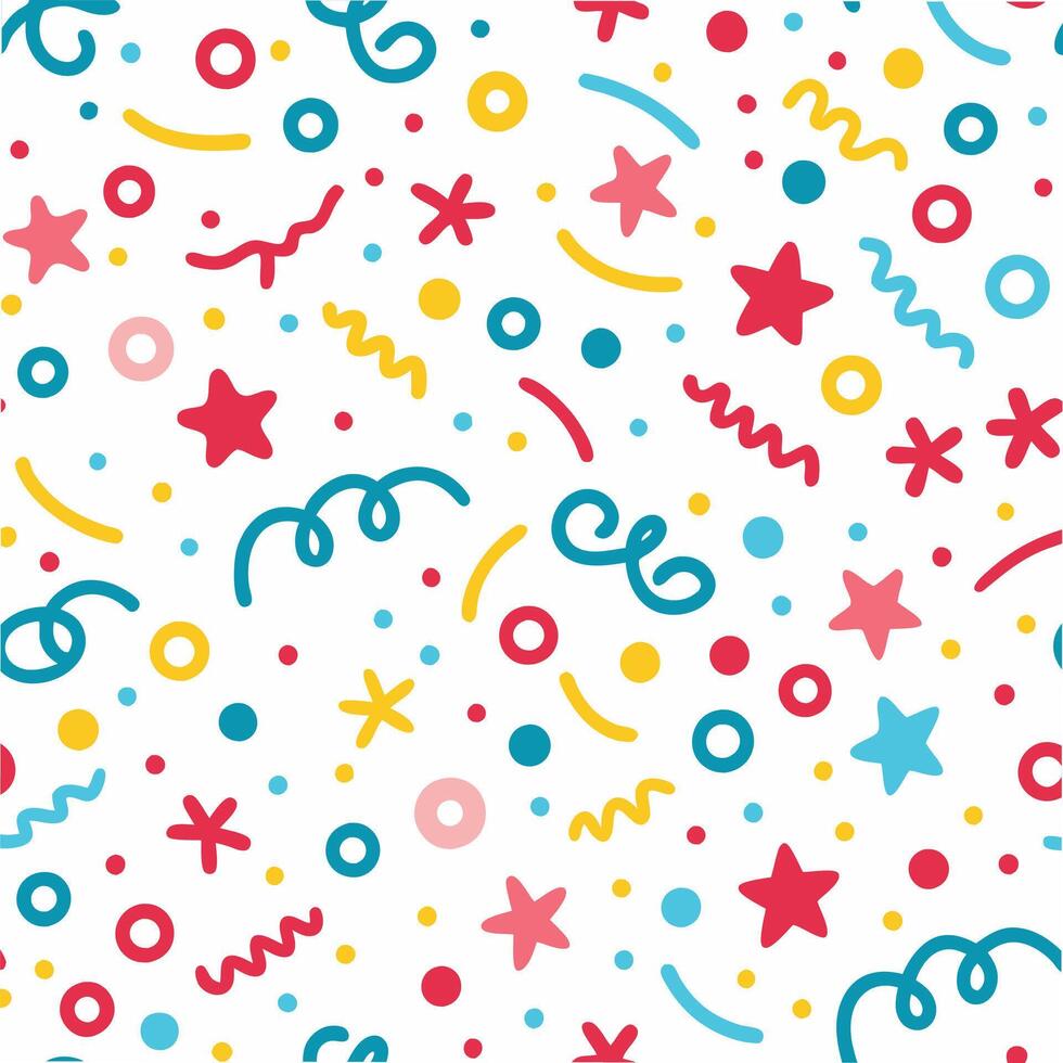 a colorful pattern with stars and stars vector
