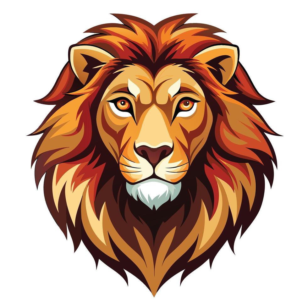 lion head illustration vector