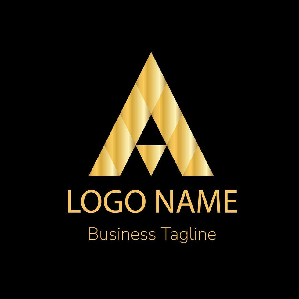 Golden Skyline Logo Template vector