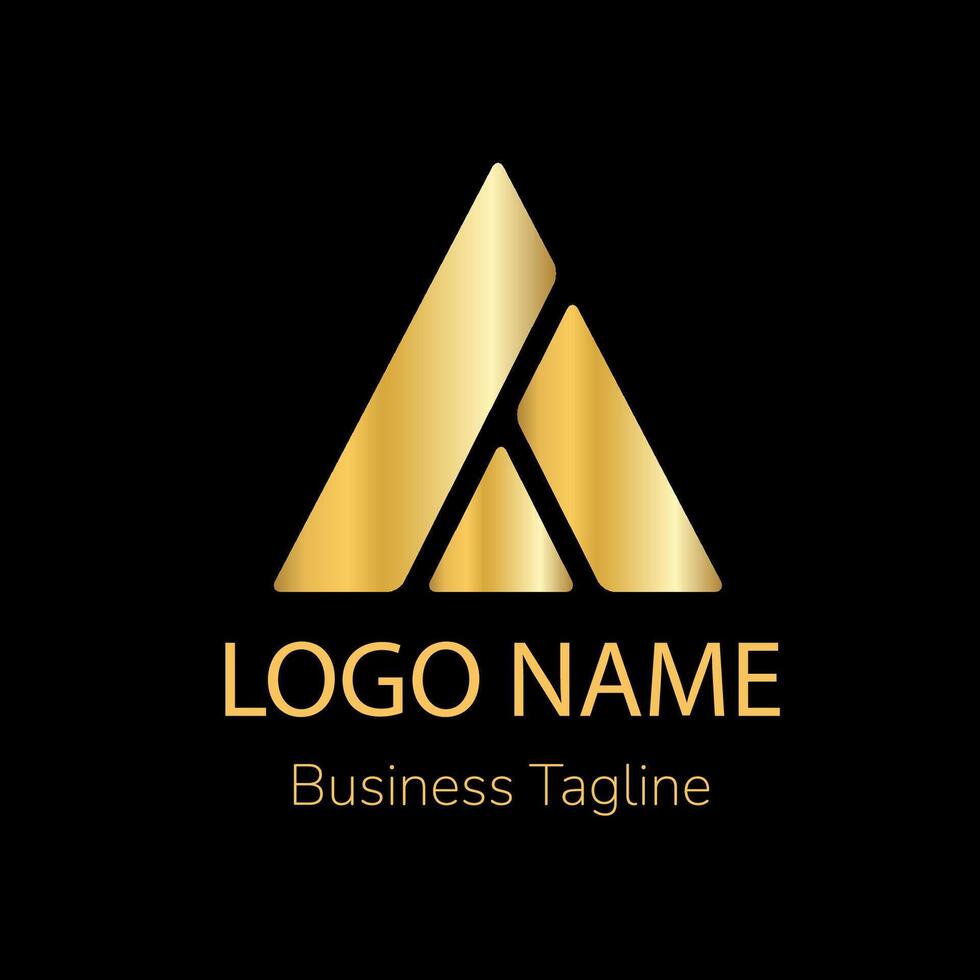 Golden Property Logo Template vector