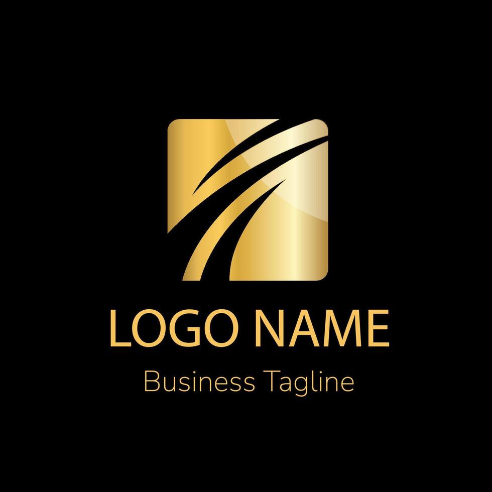 Modern Gold Building Logo Template vector