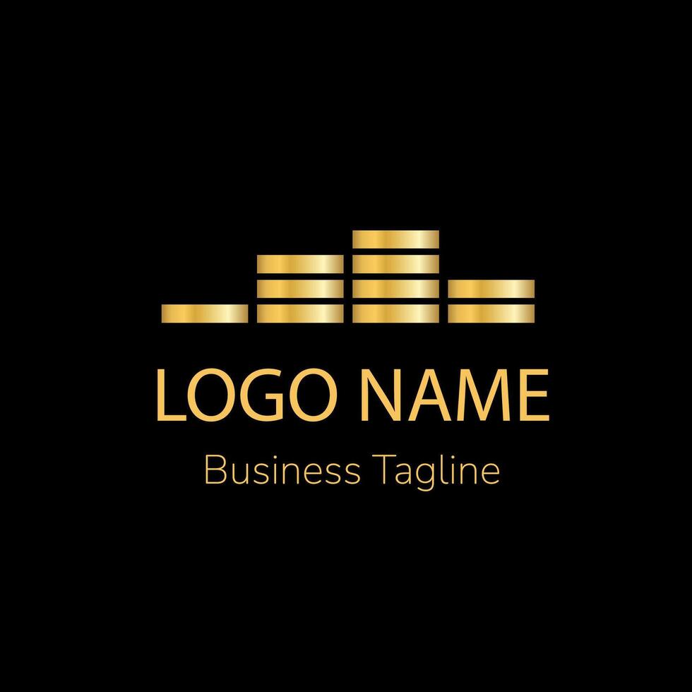 Simplistic Gold Property Logo vector