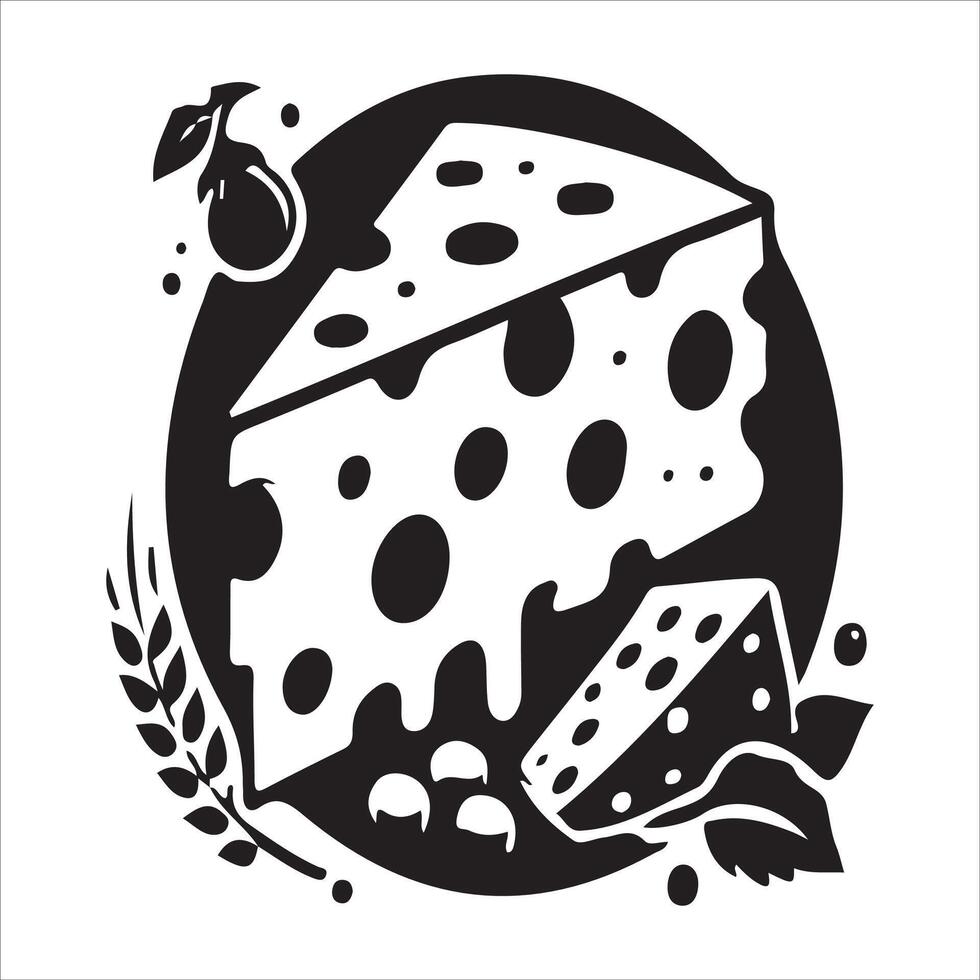 Cheese icon illustration vector