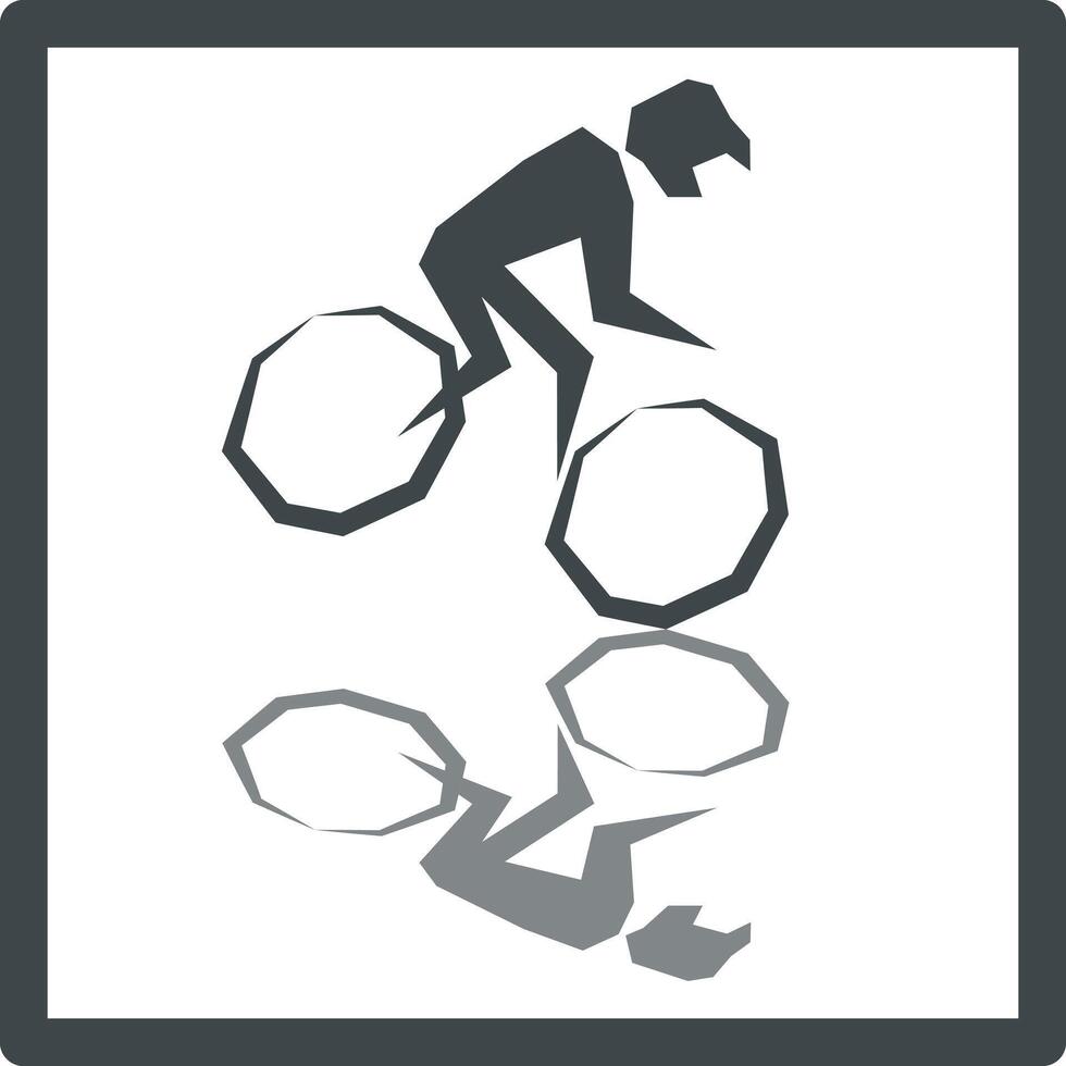 Bmx sport. Bmixer icon. Drawing of bmx sport for posters, design and print. BMX fashion. vector