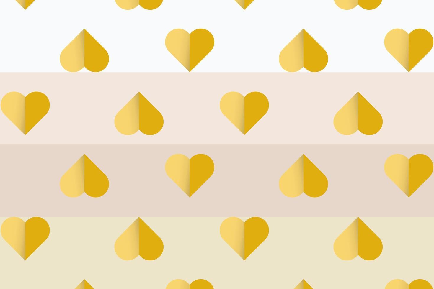 A yellow sweet hearts pattern for Valentines elements on soft pastel colors, pattern heart for Happy Valentines Day objects Heart used in banners, post card vector