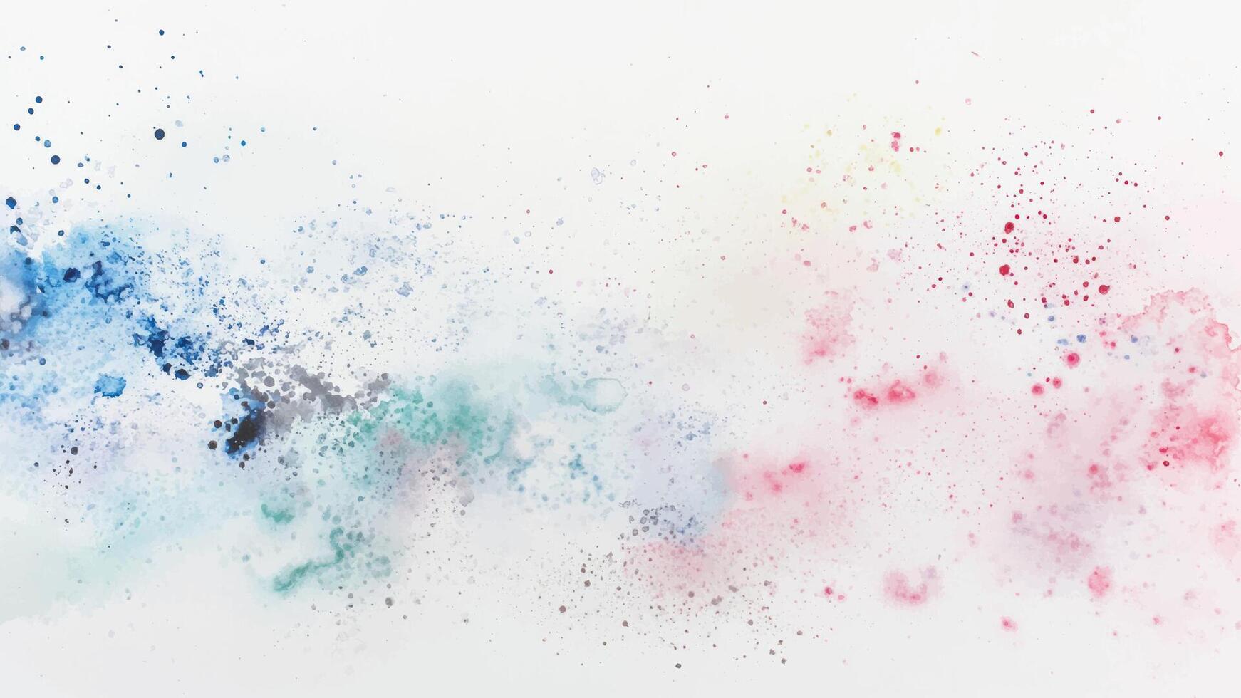Hand drawn Abstract watercolor background texture. Brush stroked painting pink blue pastel color watercolour horizontal backdrop vector