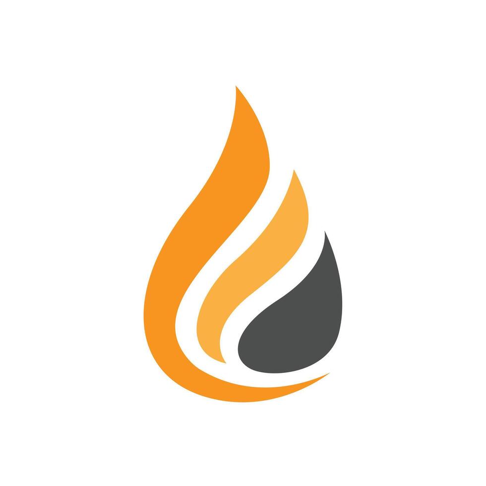 Abstract water or oil drop logo elements. vector