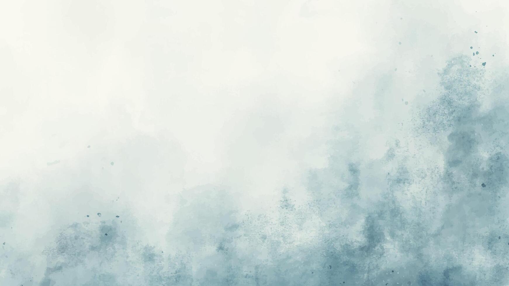 Abstract horizontal simple style blue watercolor background. Hand drawn texture. Brush stroked painting pastel color watercolour vector