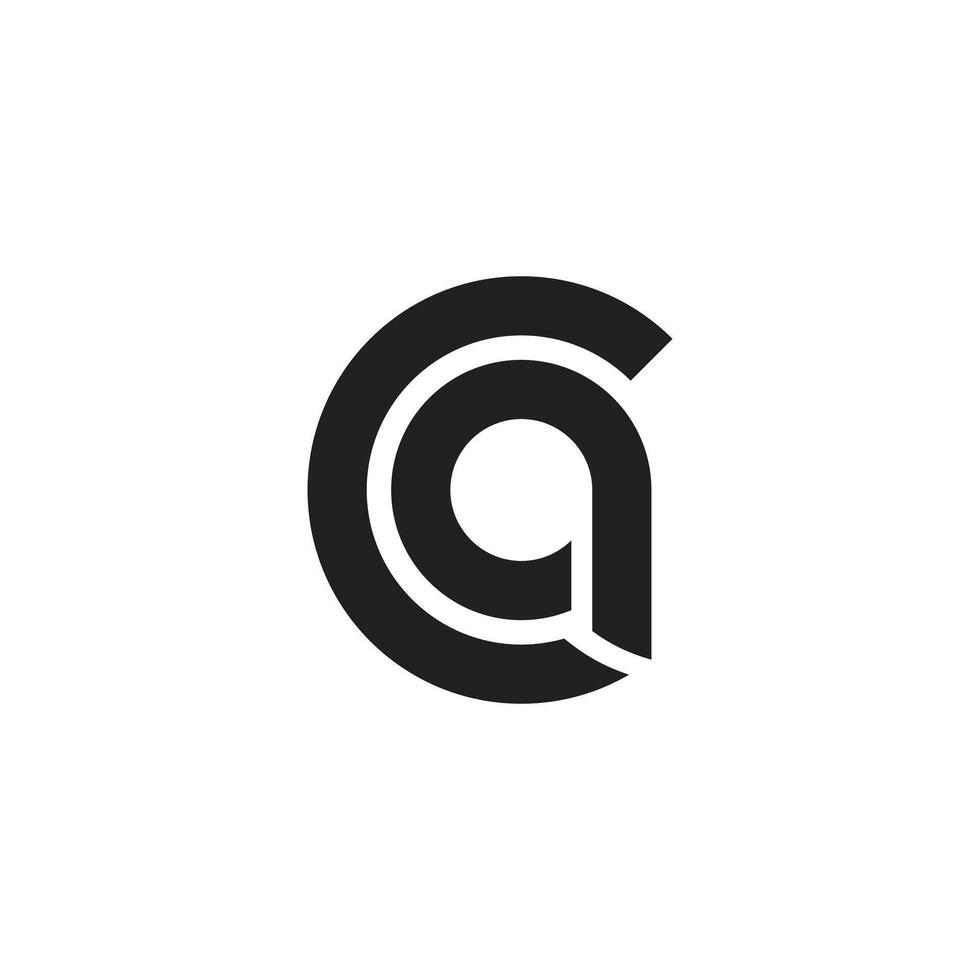 Alphabet letter logo initials monogram icon CQ QC C Q. vector