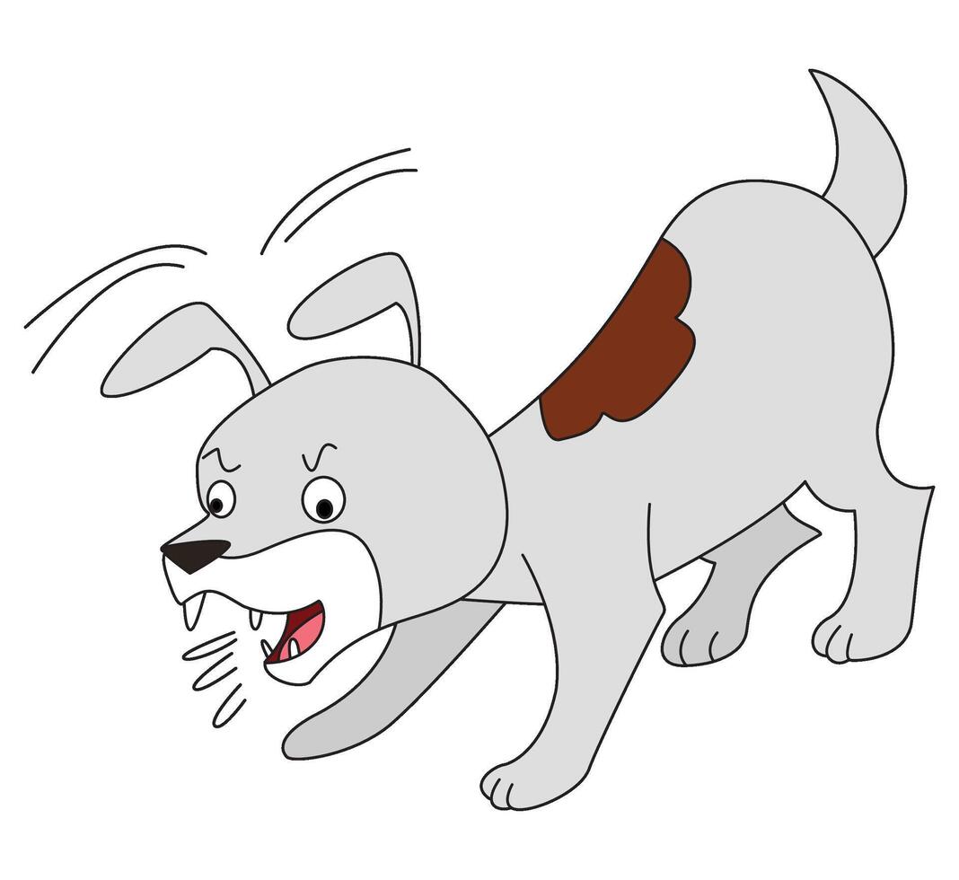 A dog barking vector