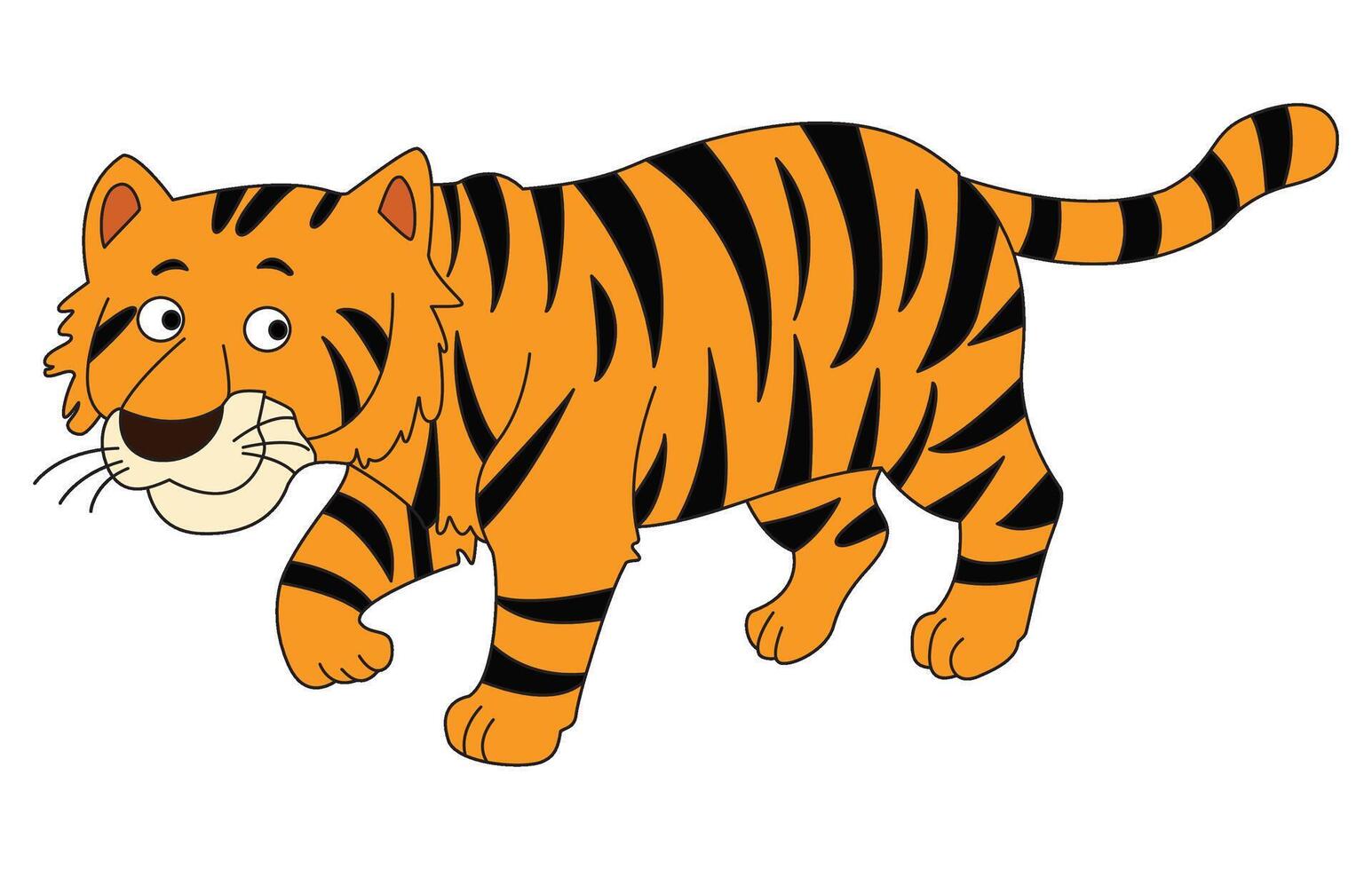 A cheetah cartoon style vector