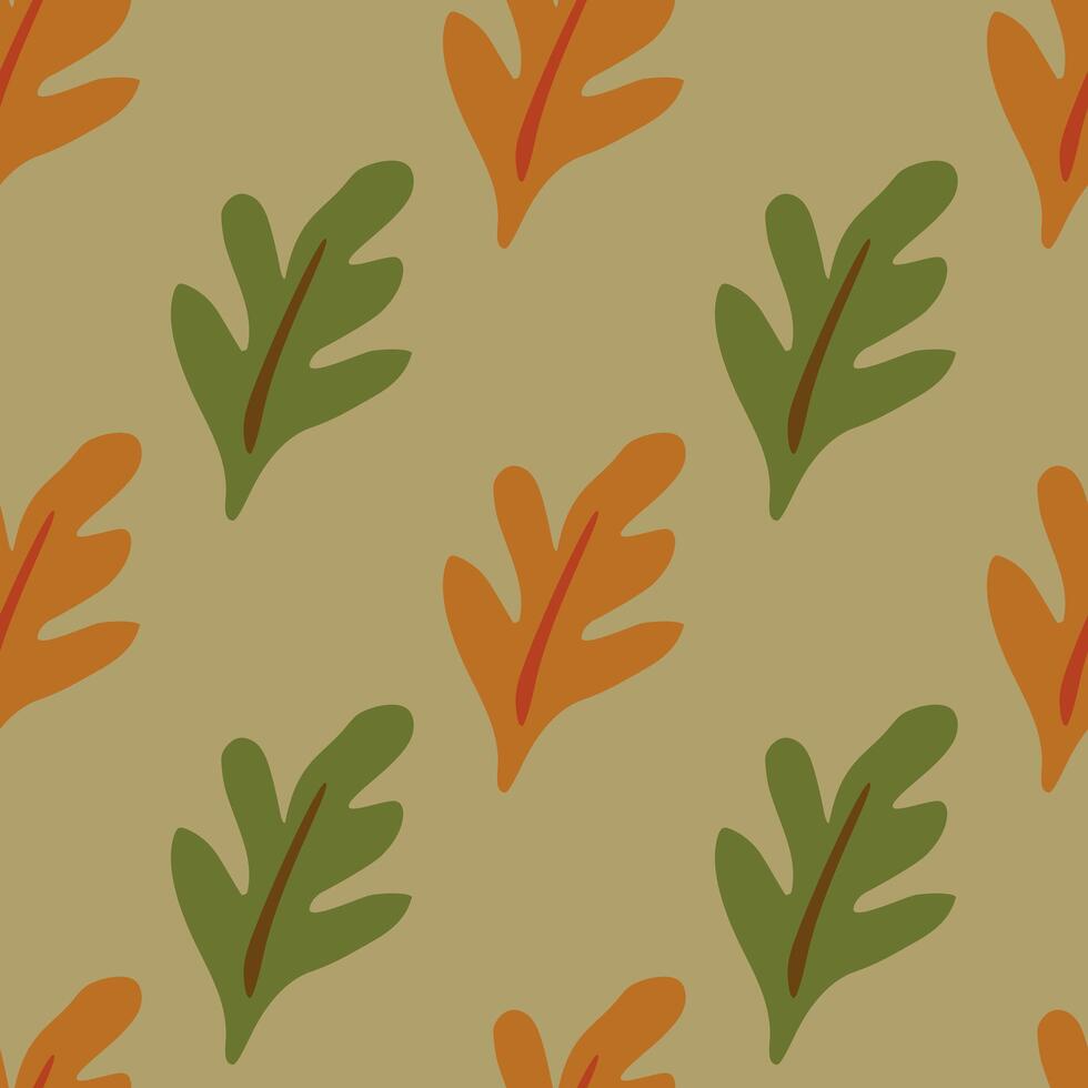 Elegant seamless leaves pattern. vector