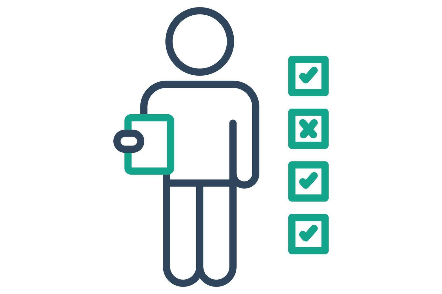 Accountability icon. line icon style. icon related to charity. donation elements illustration vector