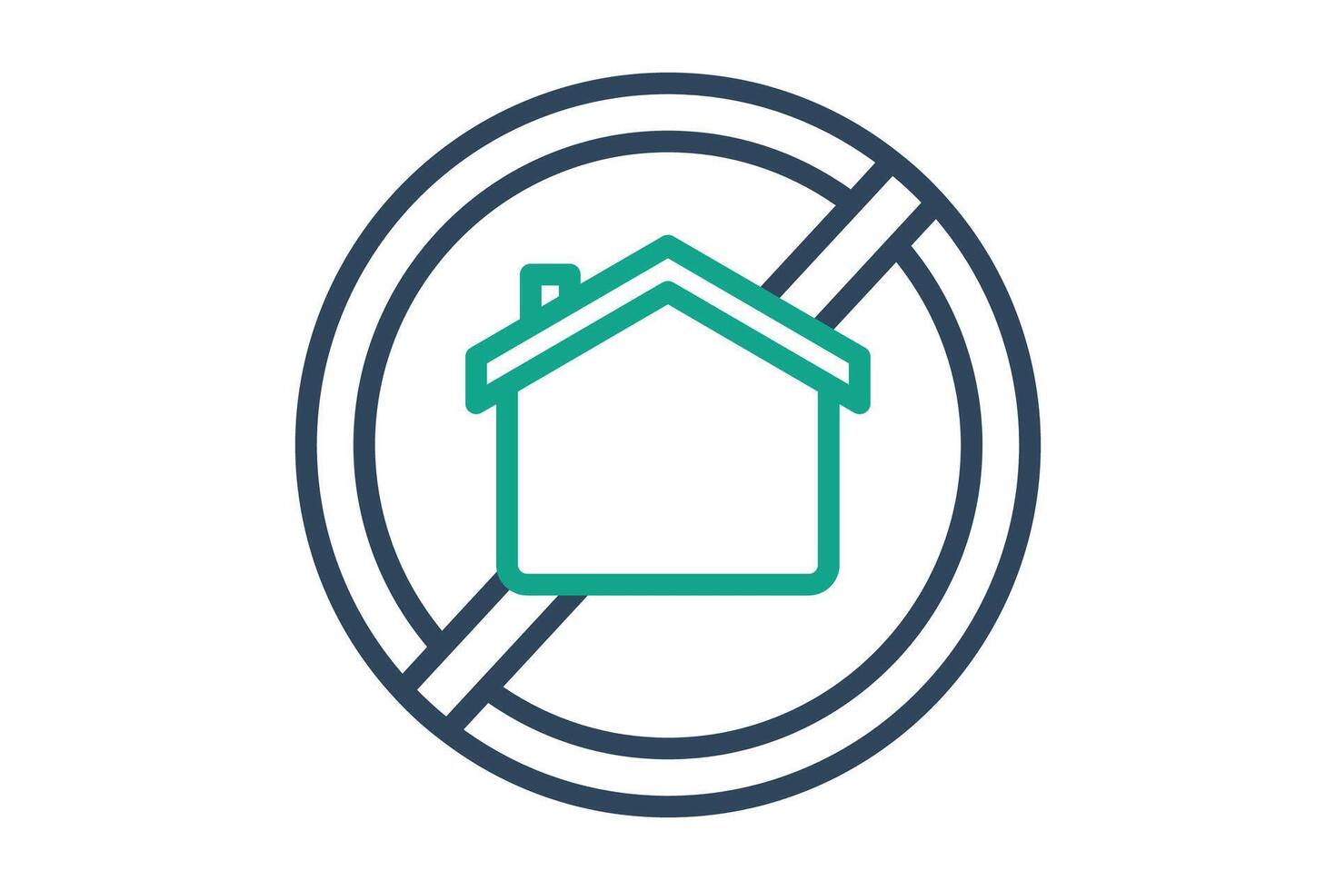 Homeless icon. line icon style. icon related to charity. donation elements illustration vector