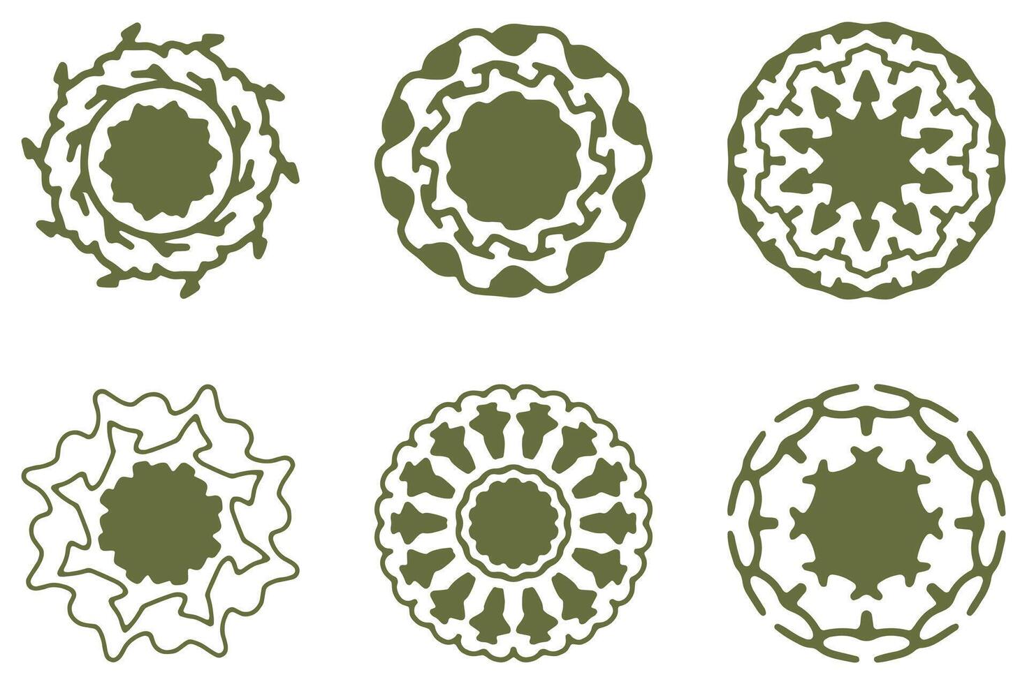 Decorative Circular Ornamental in Various Styles vector