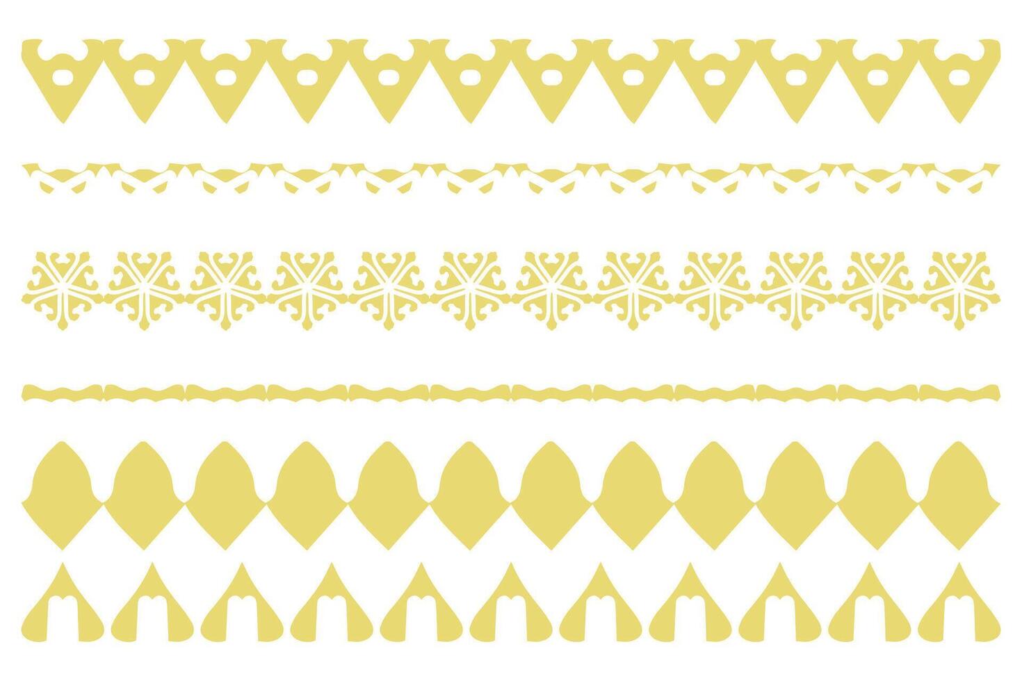 Collection of Border Ornamental Design vector