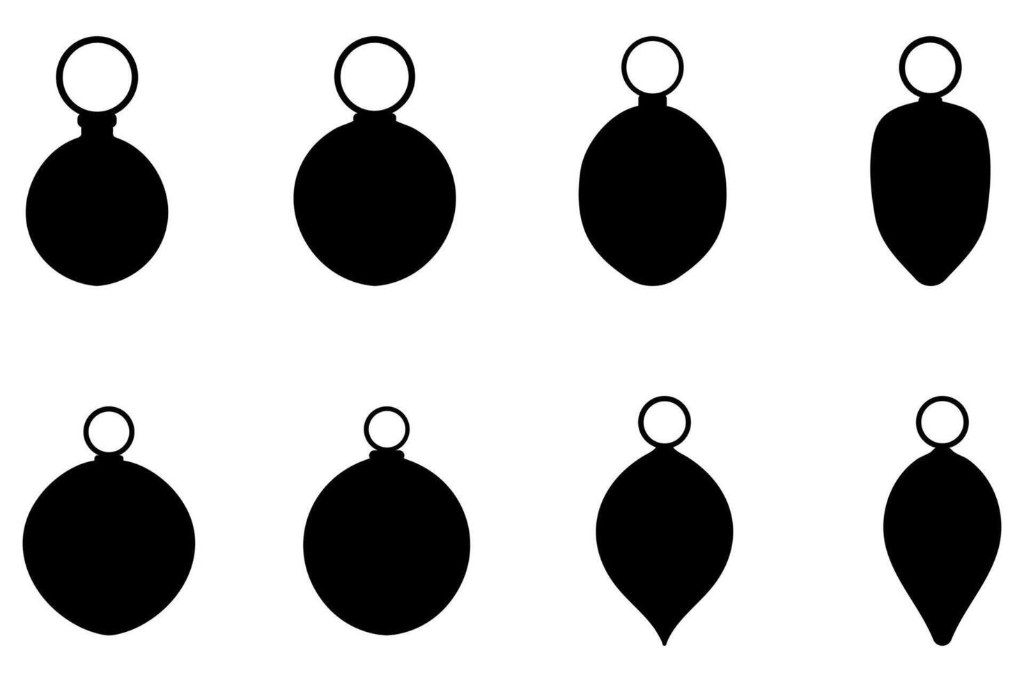 Collection of Christmas Decoration Ball Set vector