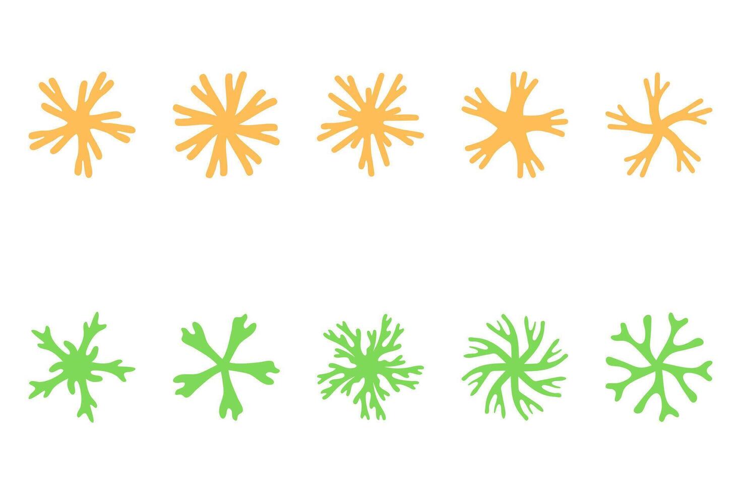 Variety of Botanical Flower Icon Set vector