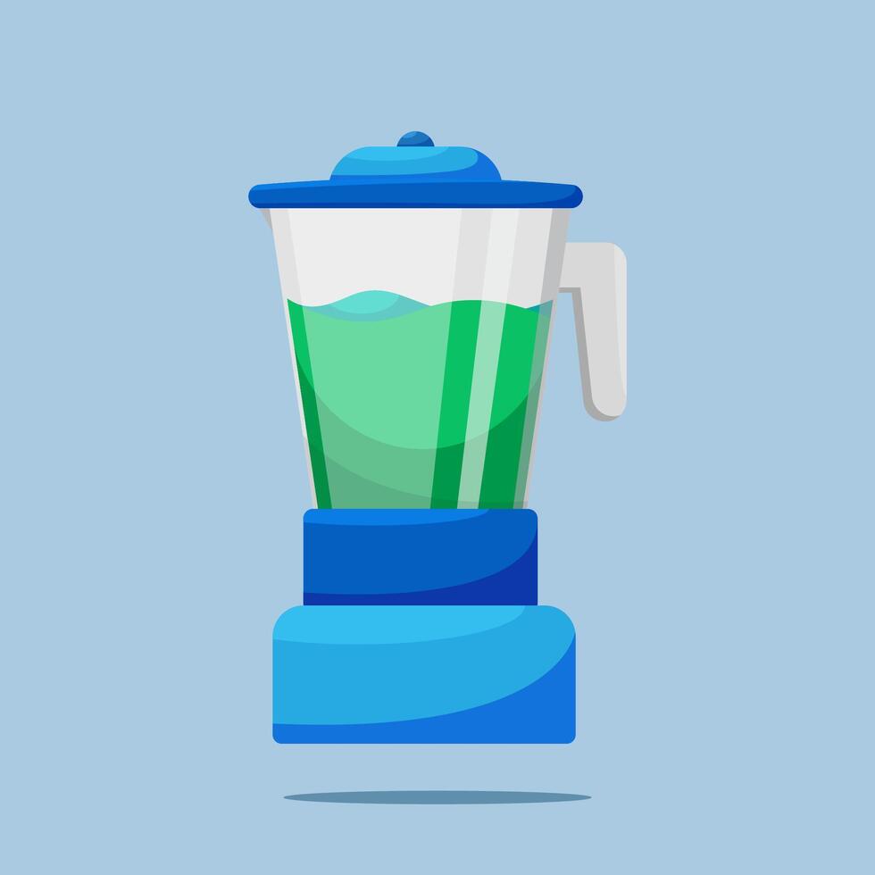 Blue blender in cartoon style vector