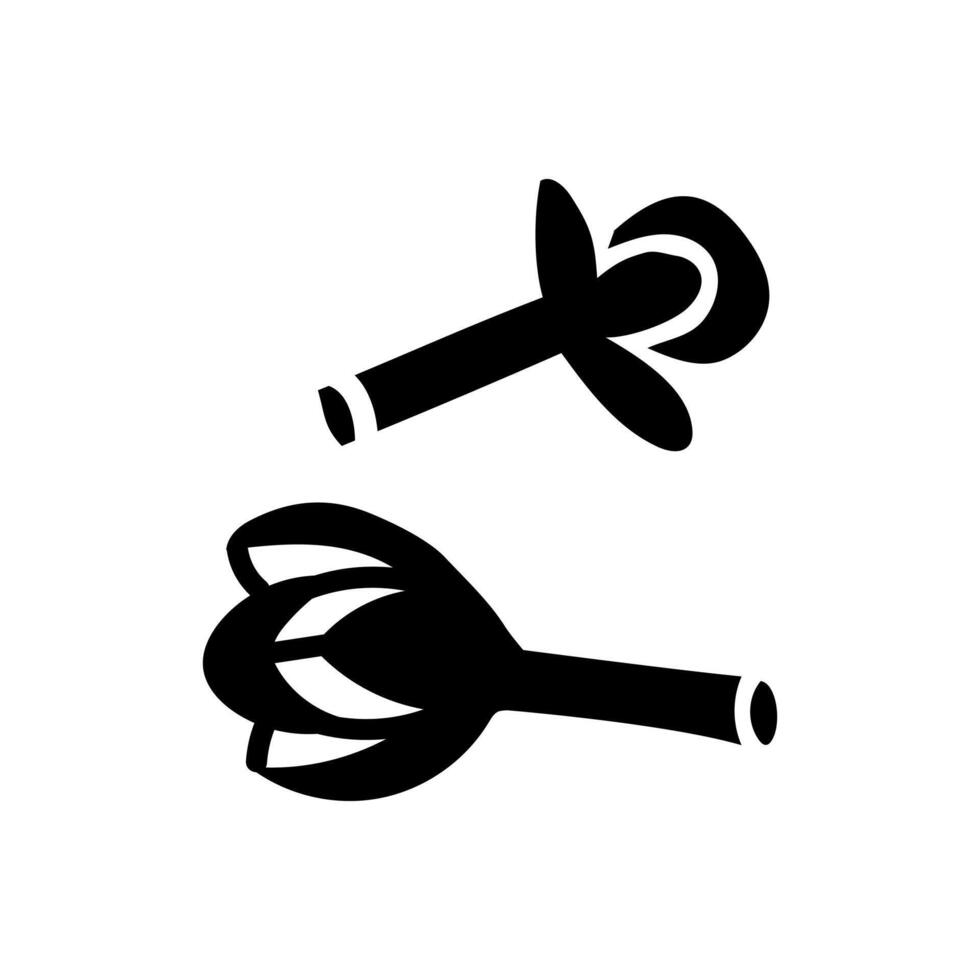 image with a black outline of spices, cloves, isolated doodles. Silhouettes of black on white. Christmas spices, a seasoning to add spice and pleasant flavors. two isolated pieces vector