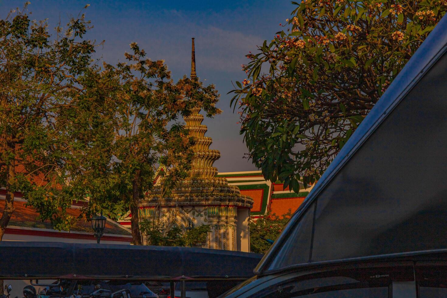 Pagodas in Wat Pho, Thailand. photo