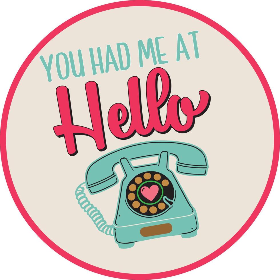 Valentine Cute T-Shirt Design vector