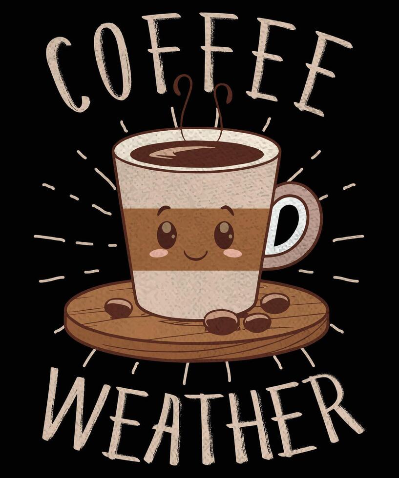 Coffee weather graphic design vector
