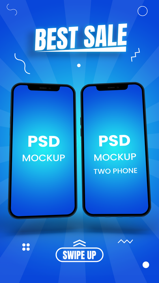phone sale banner design. vertical discount design. percentage post. psd