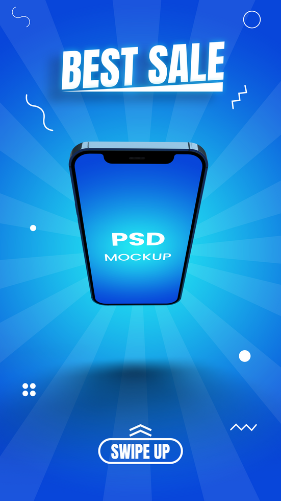 phone sale banner design. vertical discount design. offer post template. psd