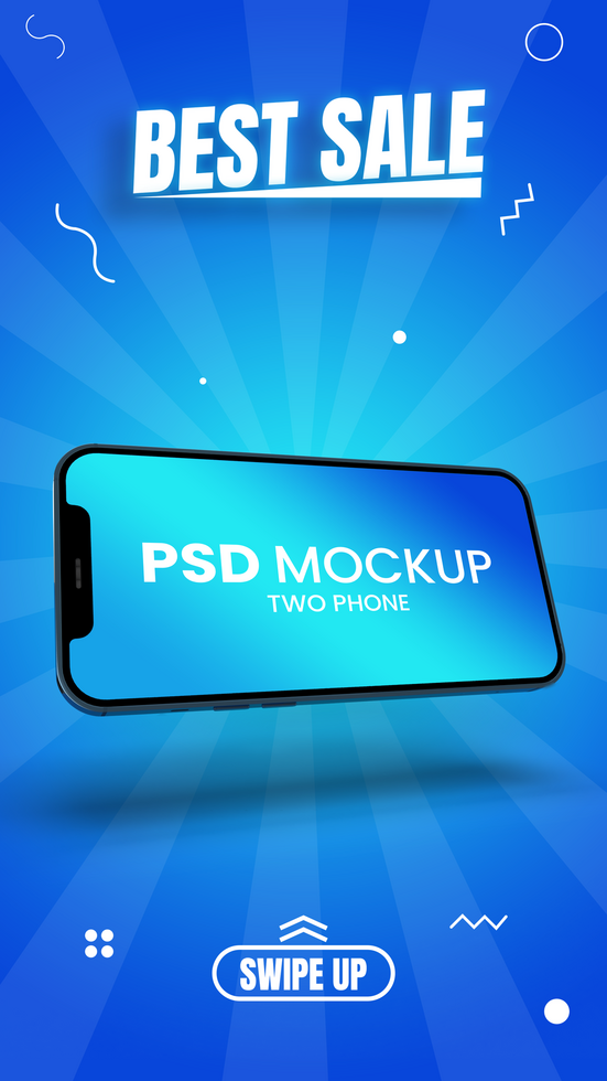 phone sale banner design. vertical discount design. sales promotion. psd