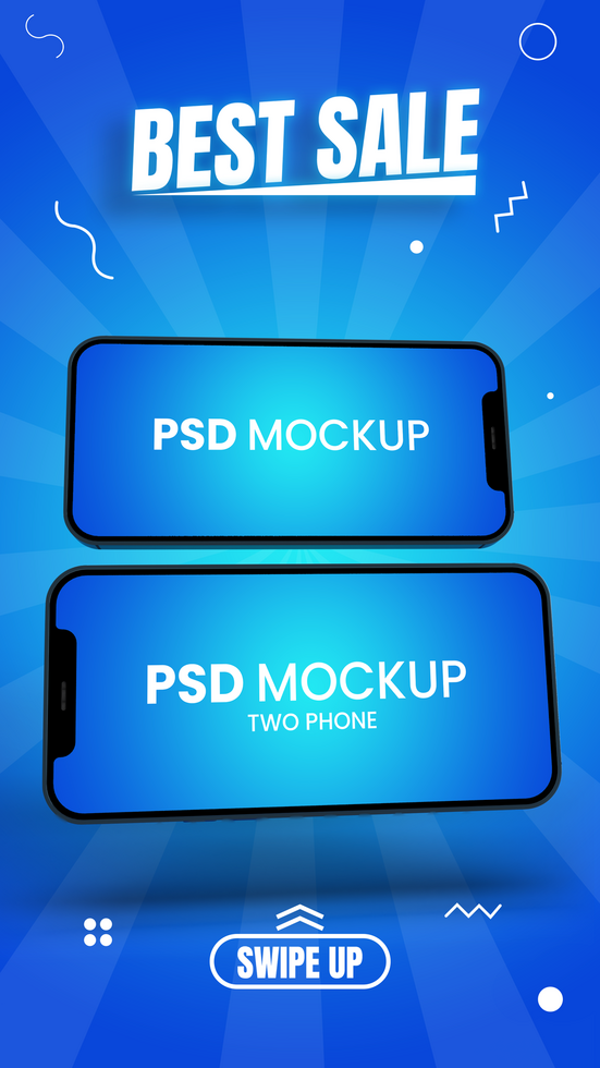 phone sale banner design. vertical discount design. offer post. psd
