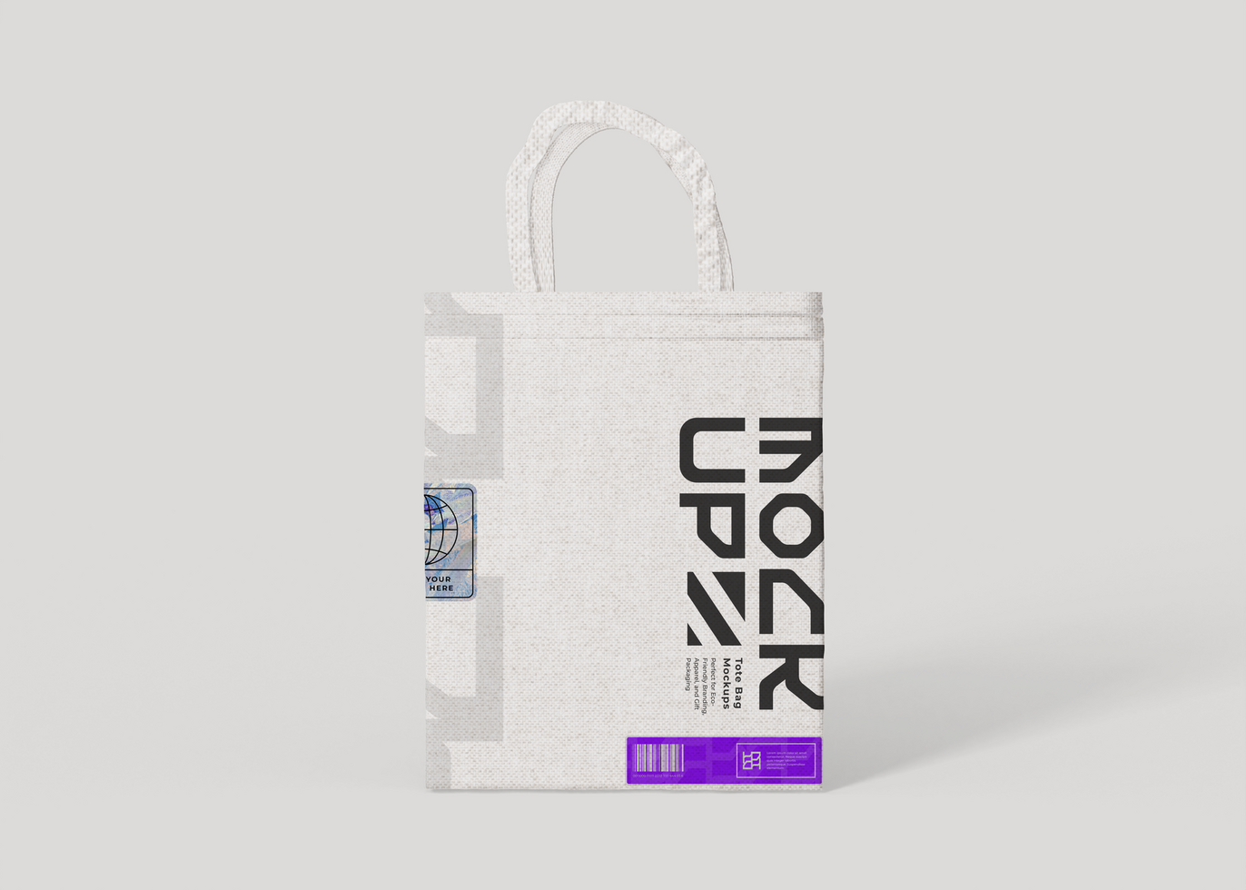Tote Bag Mockup with Logo Display psd