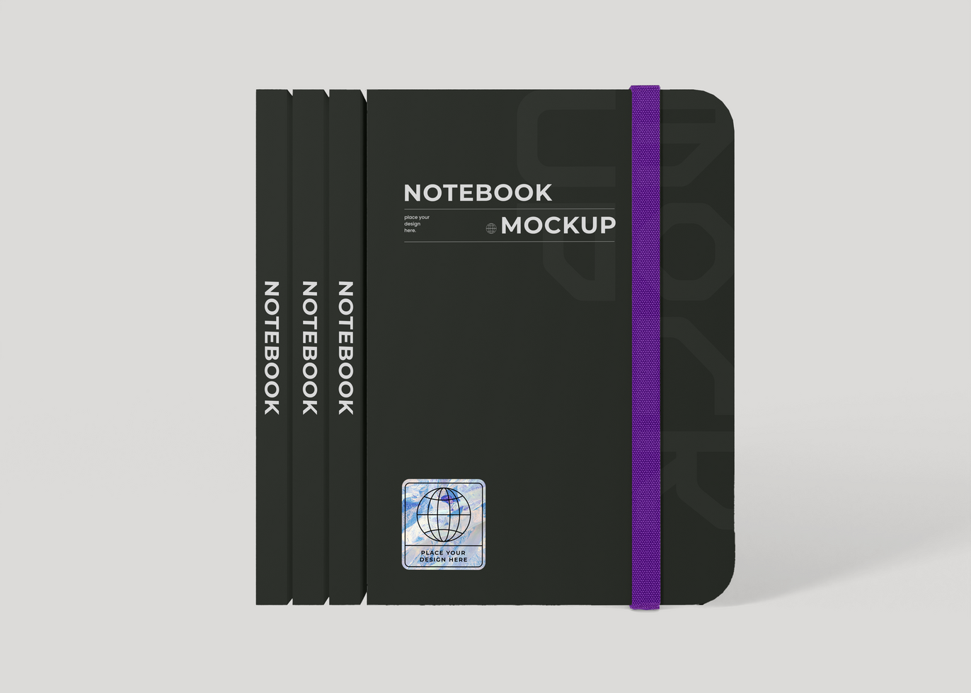 Flat Lay Notebook Mockup psd