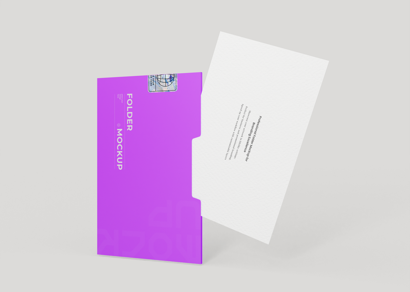 Realistic Folder Mockup psd