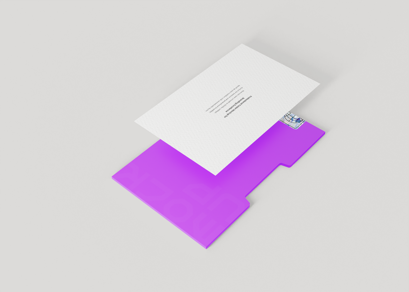 Minimalist Folder Mockup psd