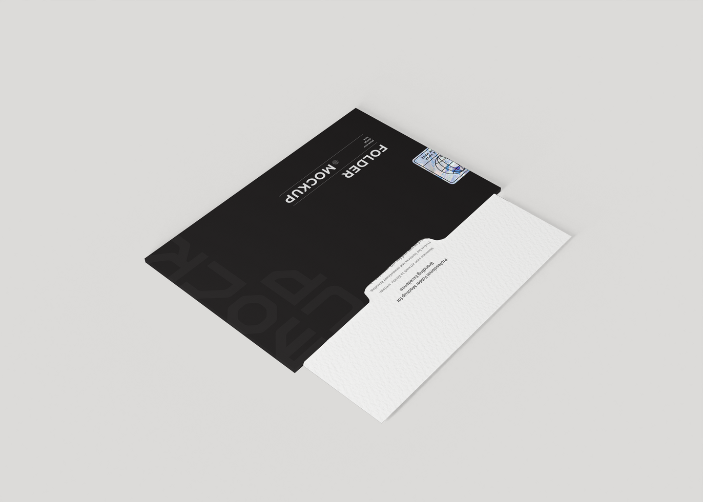 Modern Business Folder Mockup psd