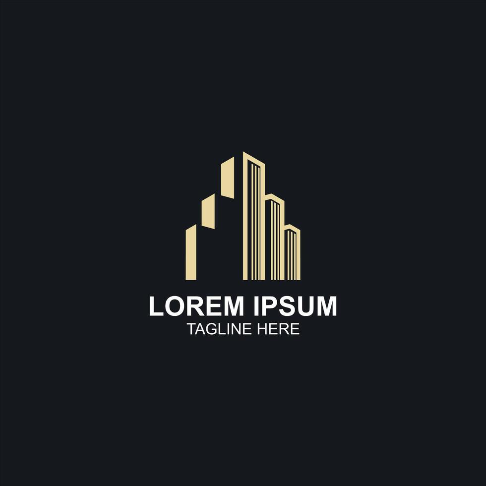 lorem ipsum logo icon with creative illustration vector