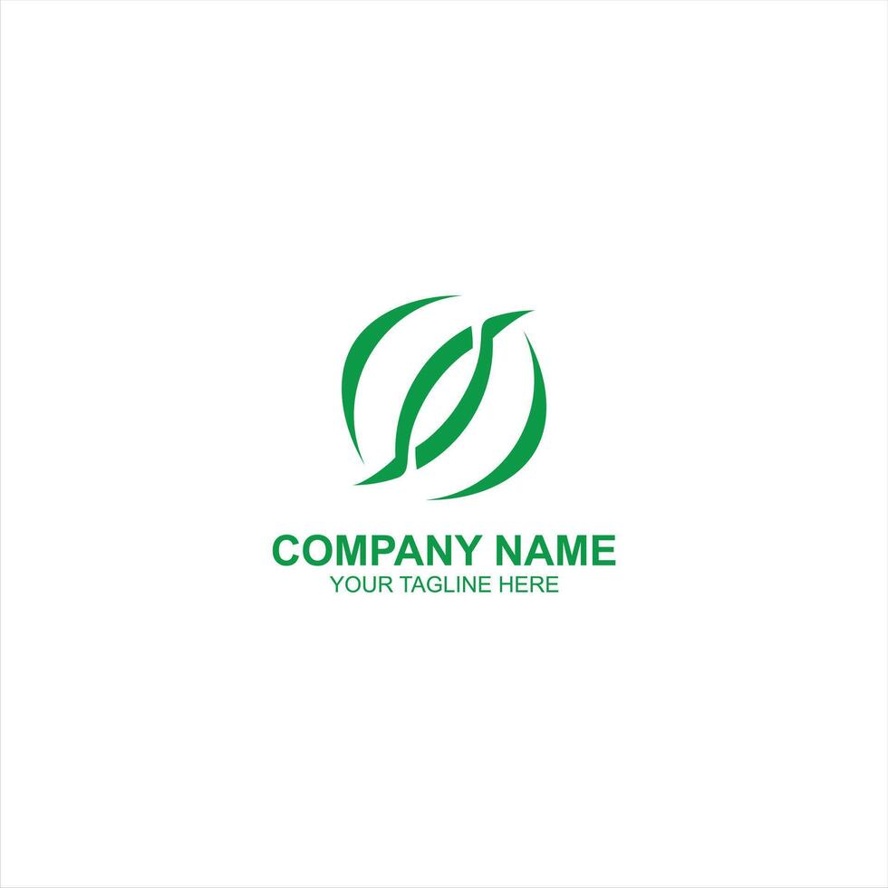 company logo o initial icon with creative illustration vector