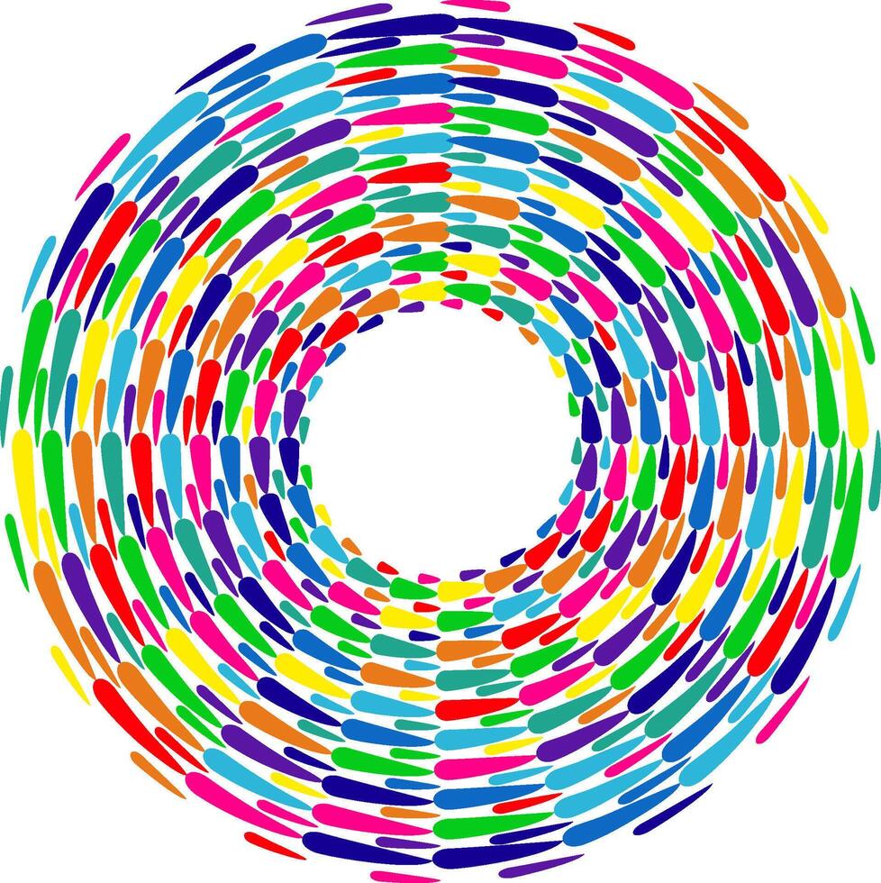 Colorful spiral, swirl, twirl element. vector