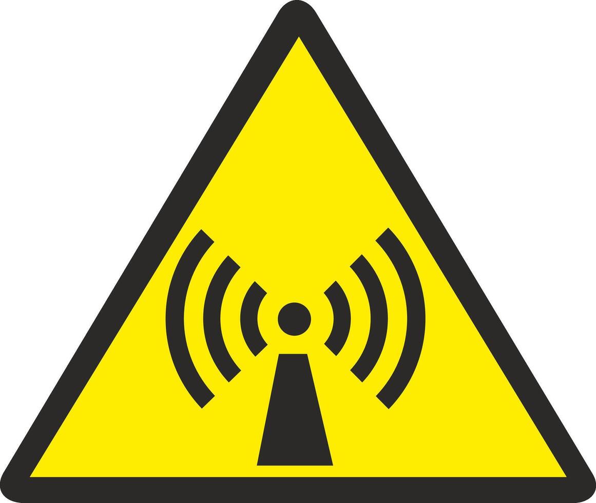 danger sign biological reactive vector