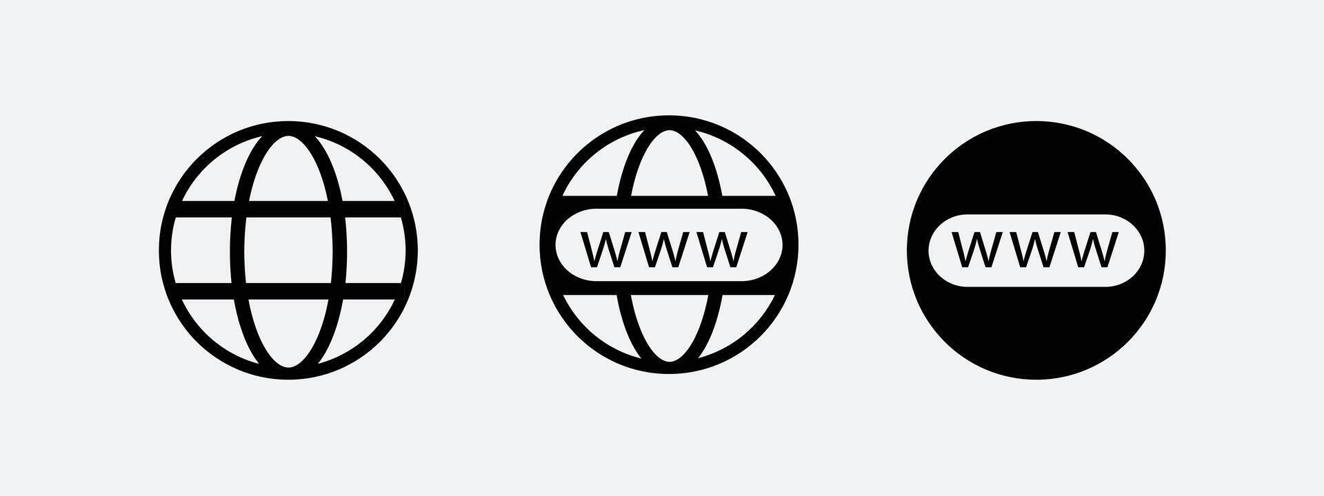 set of icons for websites web icons vector