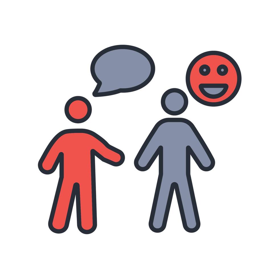 joke icon. .Editable stroke.linear style sign for use web design,logo.Symbol illustration. vector