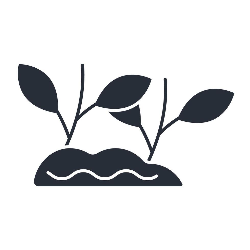 Sprout icon. .Editable stroke.linear style sign for use web design,logo.Symbol illustration. vector