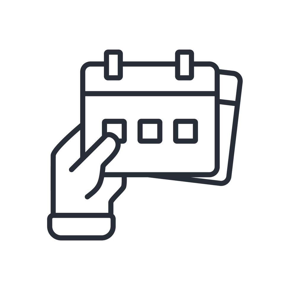 instant booking icon. .Editable stroke.linear style sign for use web design,logo.Symbol illustration. vector