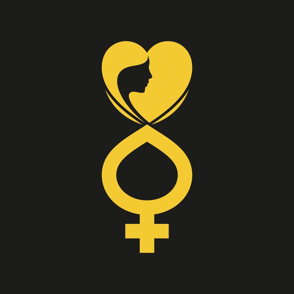 Women Heart Shapes trendy artwork charming abstract illustration colorful useable design vector