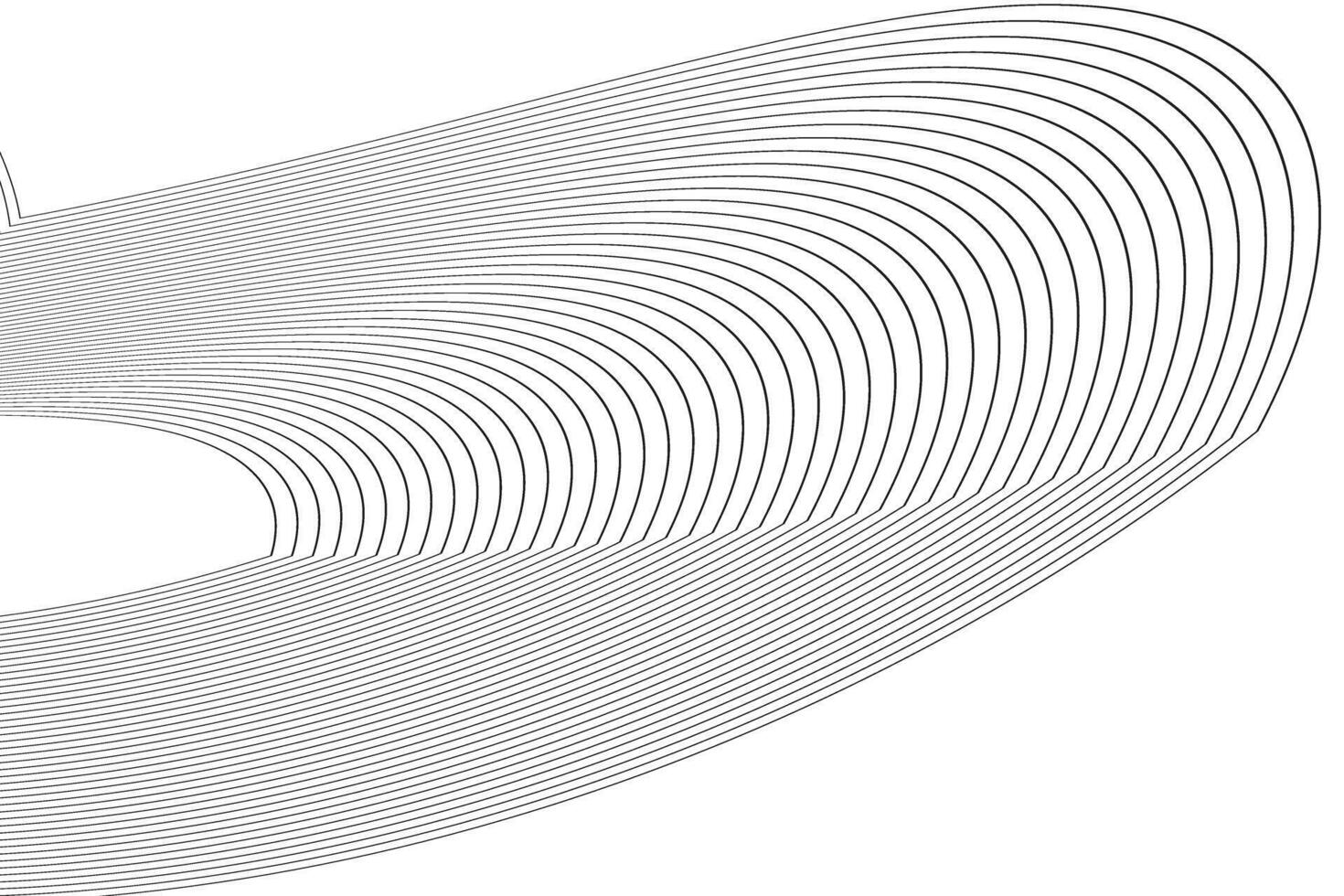 simple abstract black color wavy line pattern a black and white illustration of a spiral vector