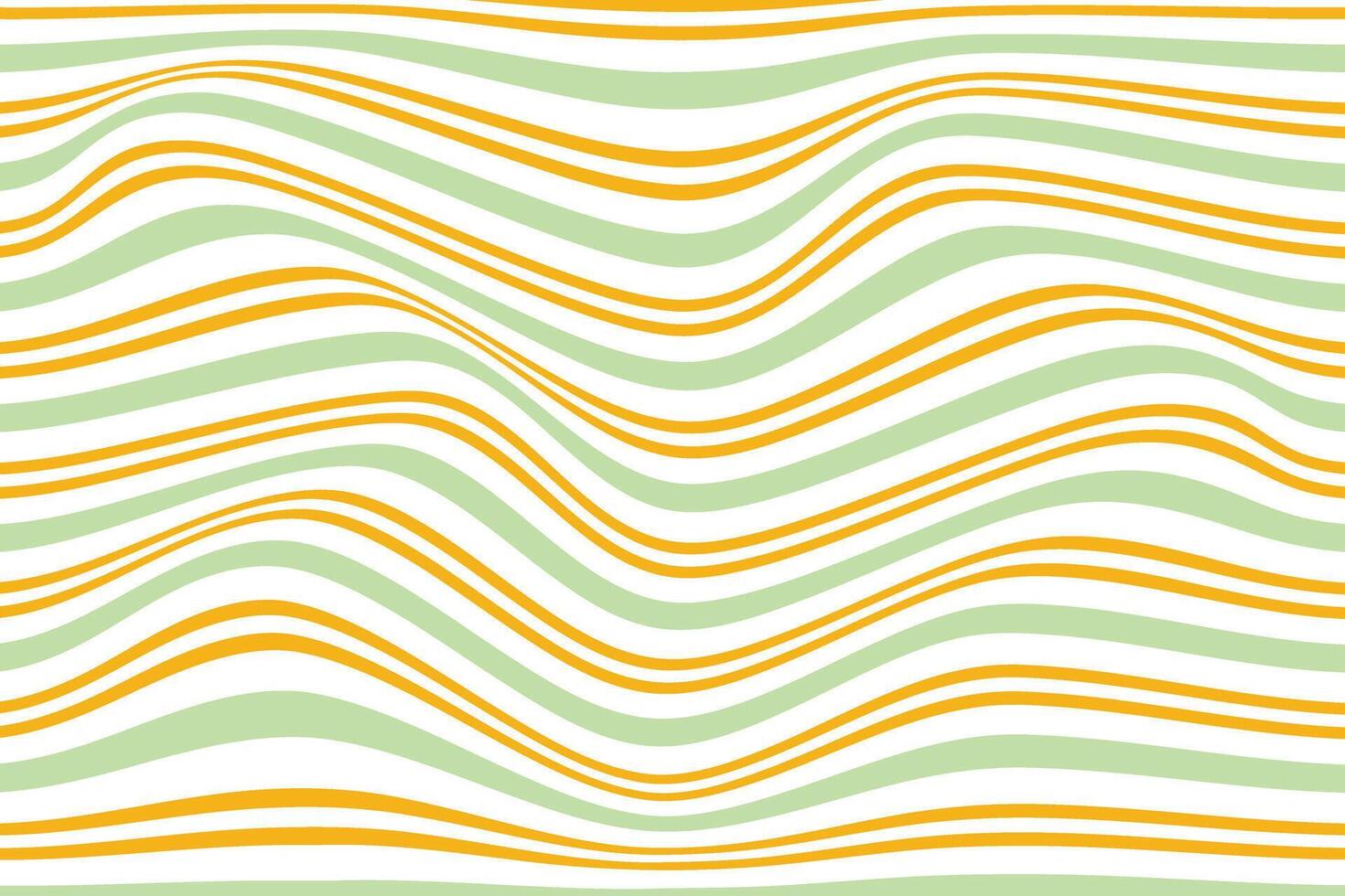 simple abstract orange light green color horizontal wavy line pattern a green and yellow striped pattern with a green background vector