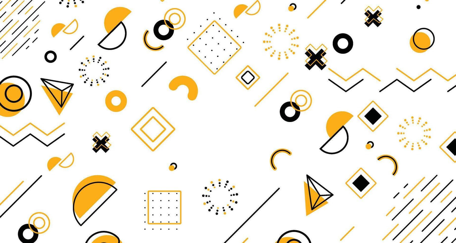 yellow and black geometric background vector