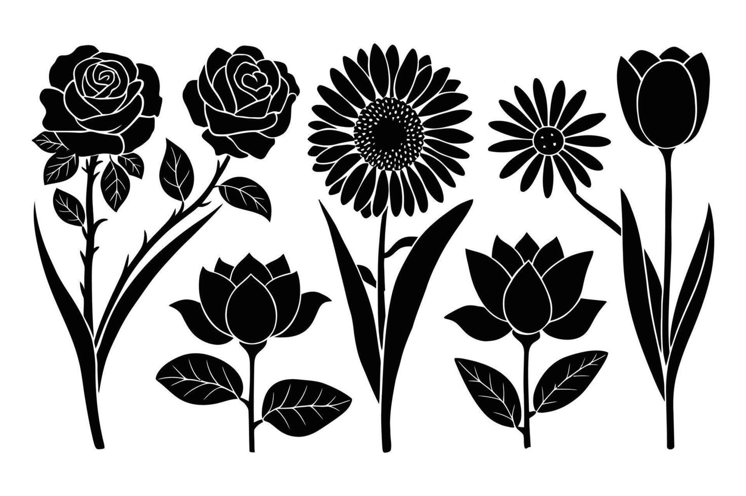 Botanical Line Harmony vector
