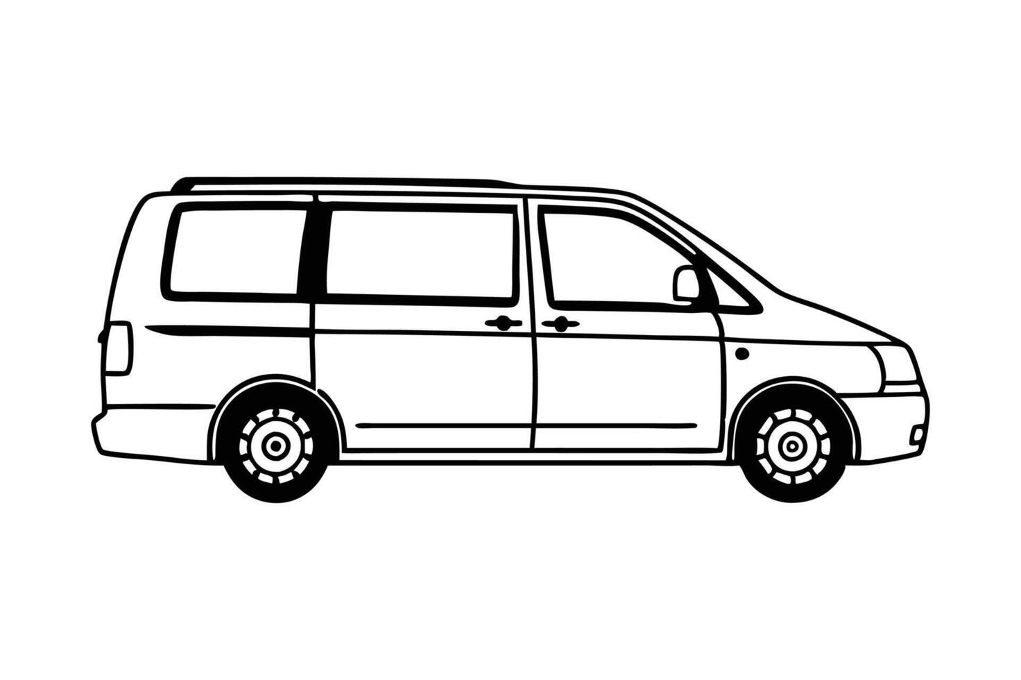 Van Line Sketch vector